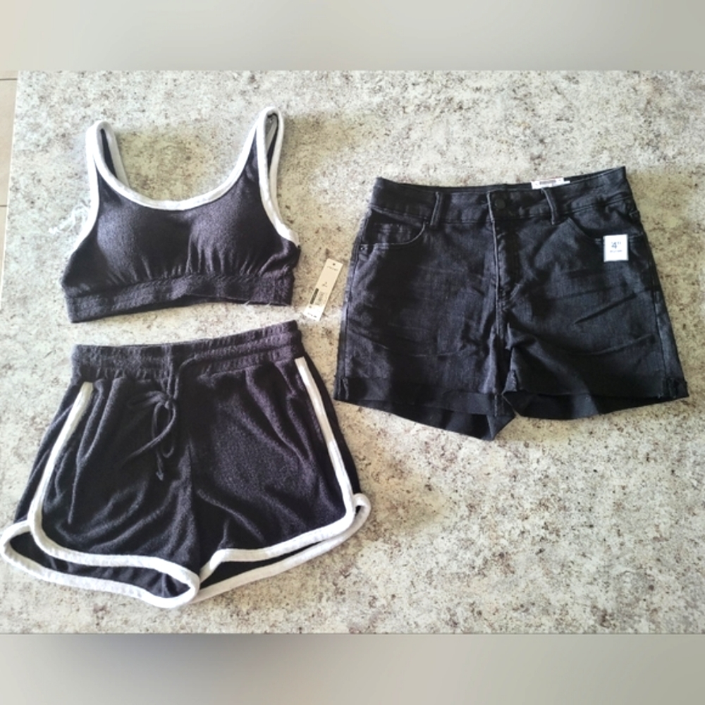 Bundle- 2 Piece Terry Set & Black Short NWT (S)/(8)